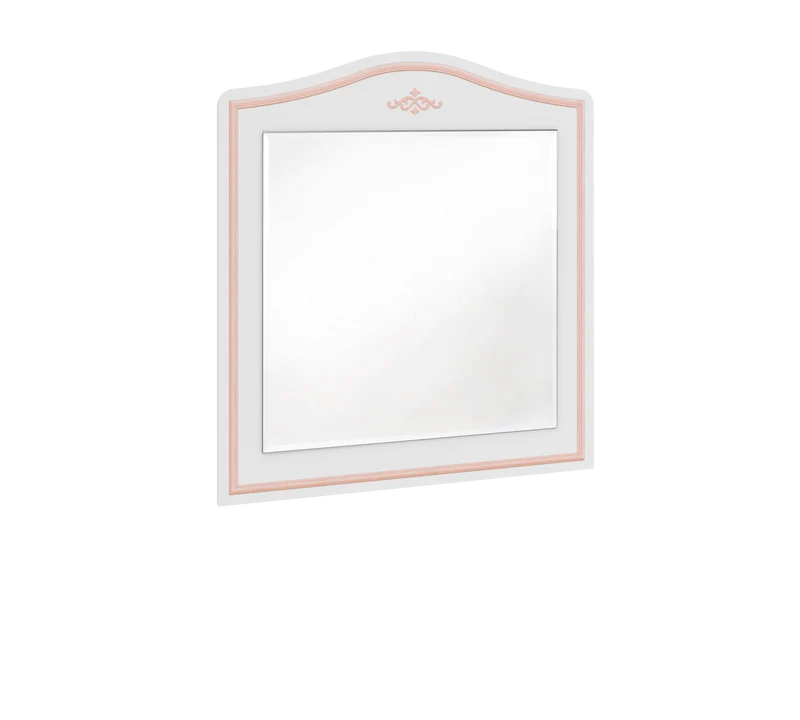 Specchio Da Comò Selena Pink 73x90 Cm Con Cornice Elegante e Applicazioni Bizzarre Uniche