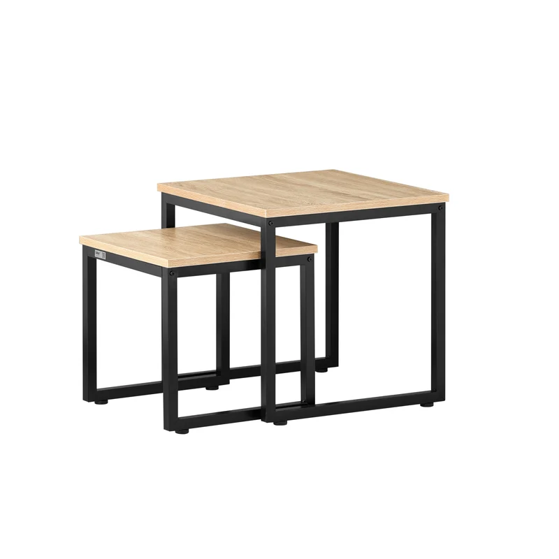 SoBuy Tavolini 2 pezzi 50x50x50cm FBT42-N