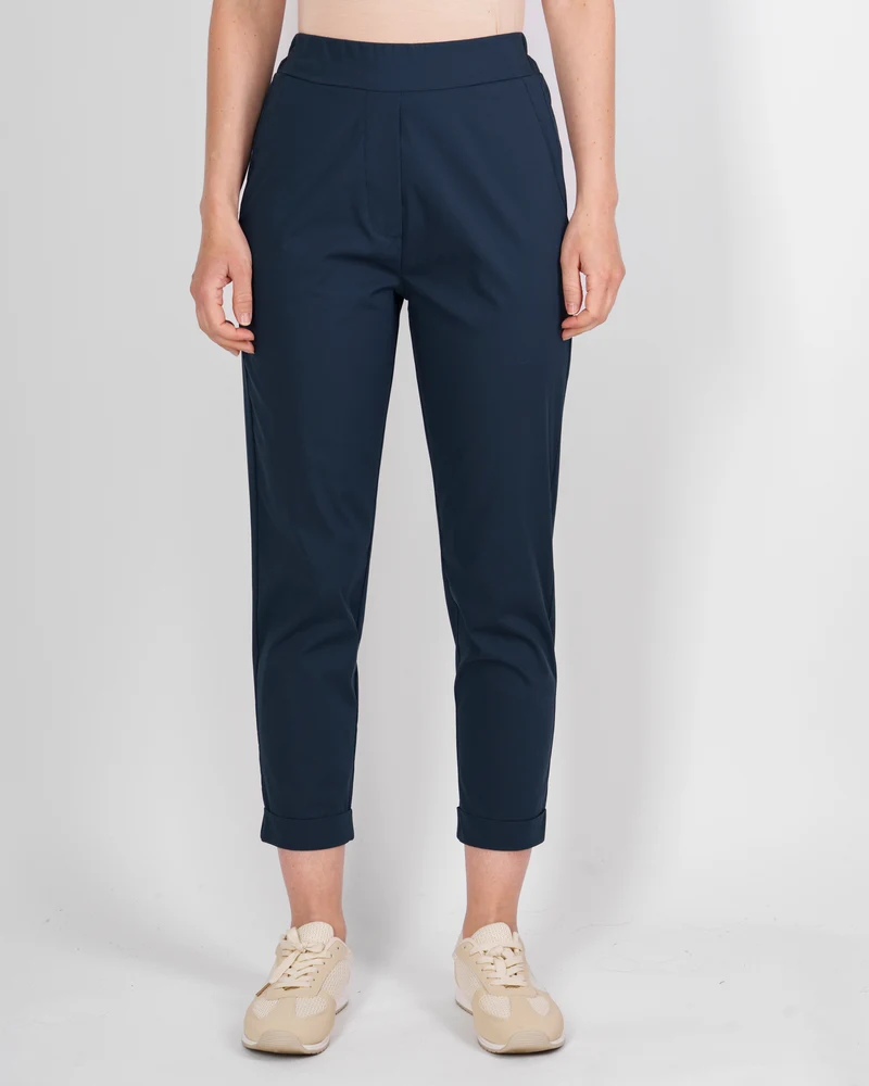 Pantalone in cotone con risvolto 1012/60