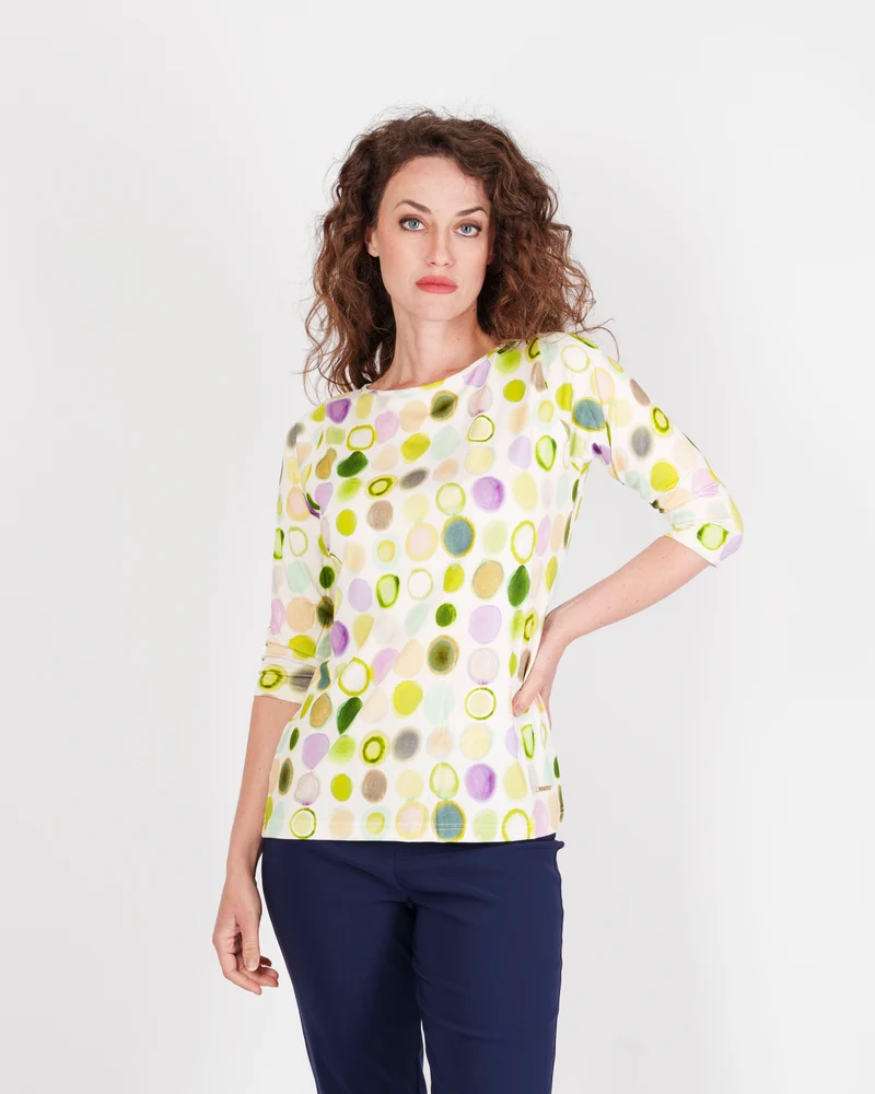Maglia manica 3/4 scollo barchetta CERCARE