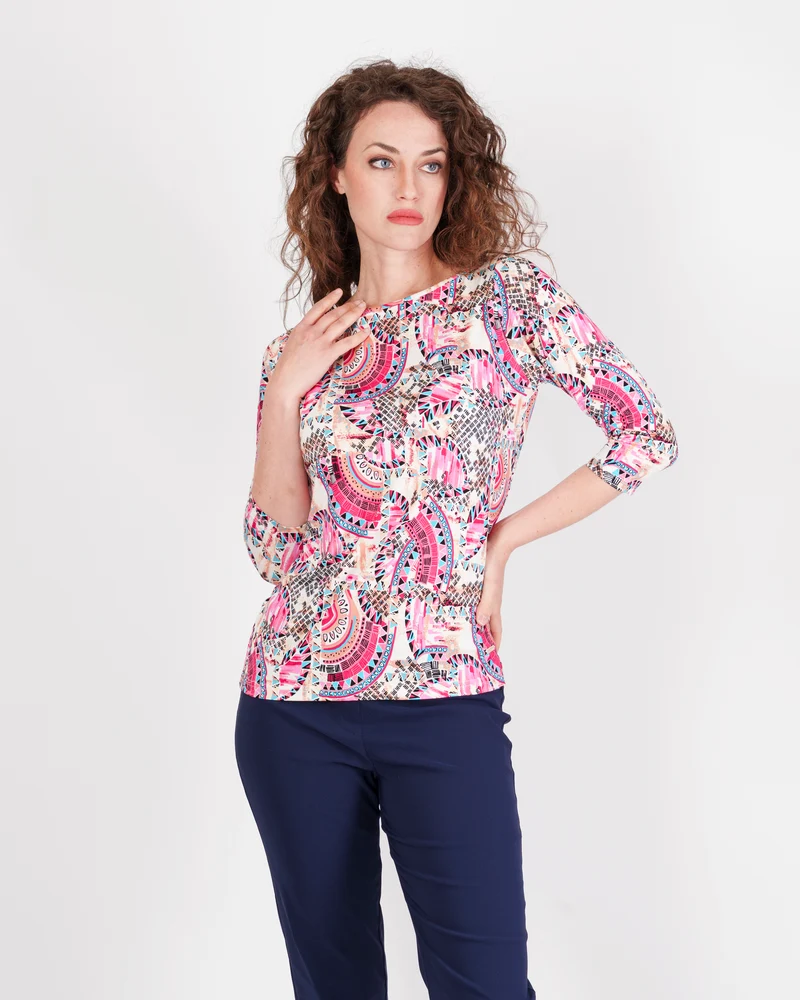 Maglia manica 3/4 scollo barchetta GEOX