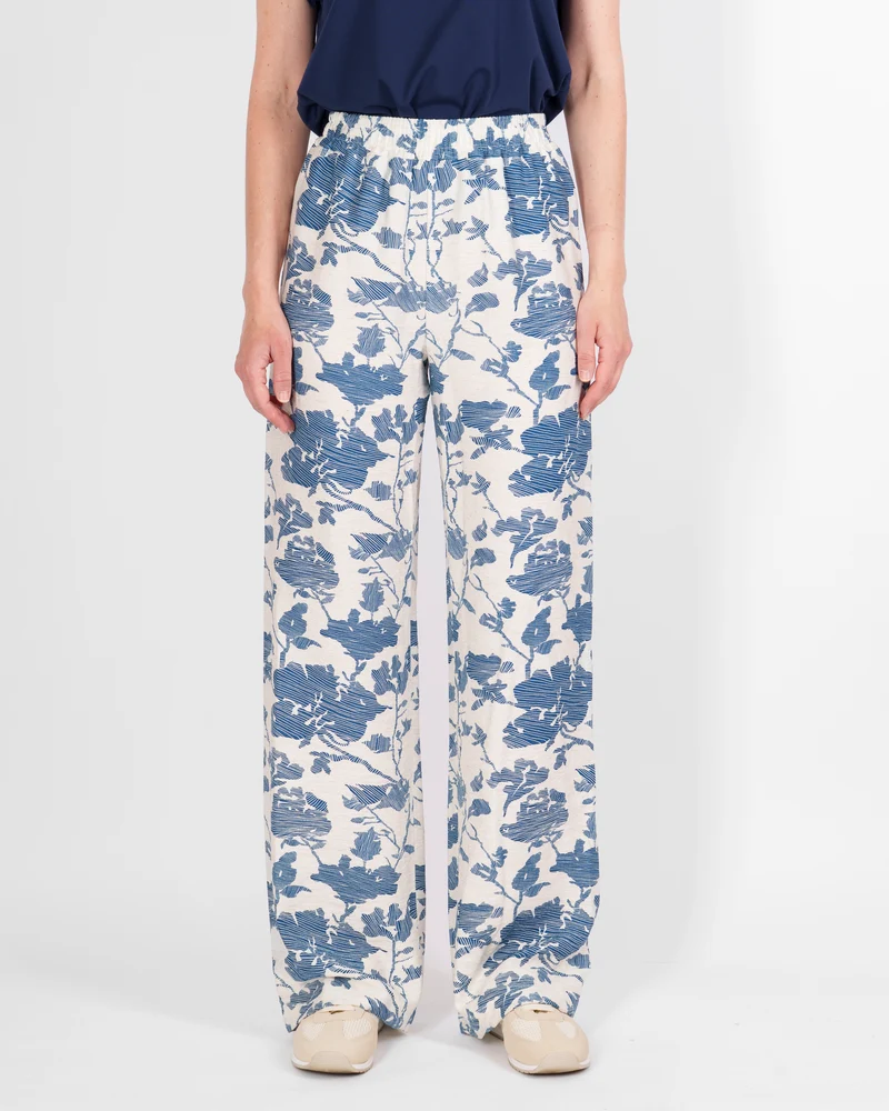 Pantalone elastico vita Viscosa e Lino VISCOLINO
