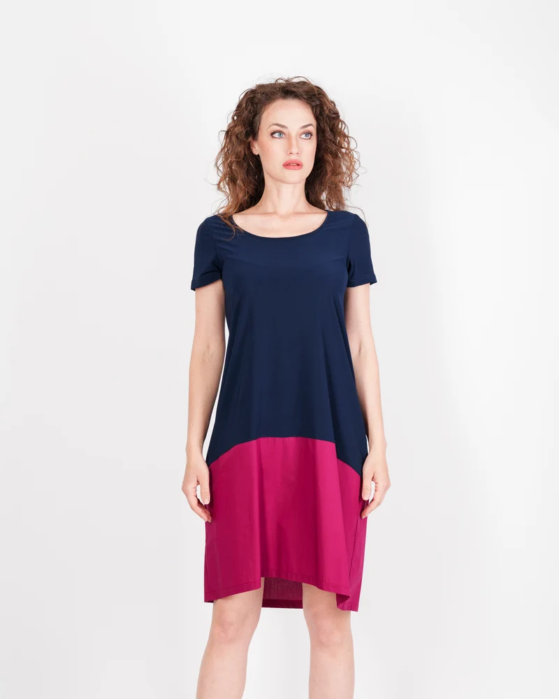 Abito M/M scollo giro jersey e cotone NAZIONALE