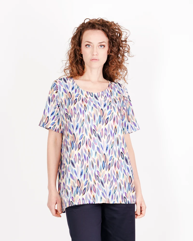 Maglia in viscosa M/M FOGLIA OVER