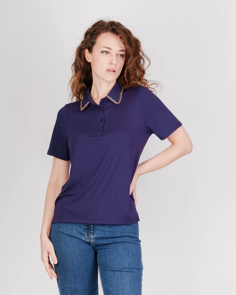 Maglia Polo catena collo 8125