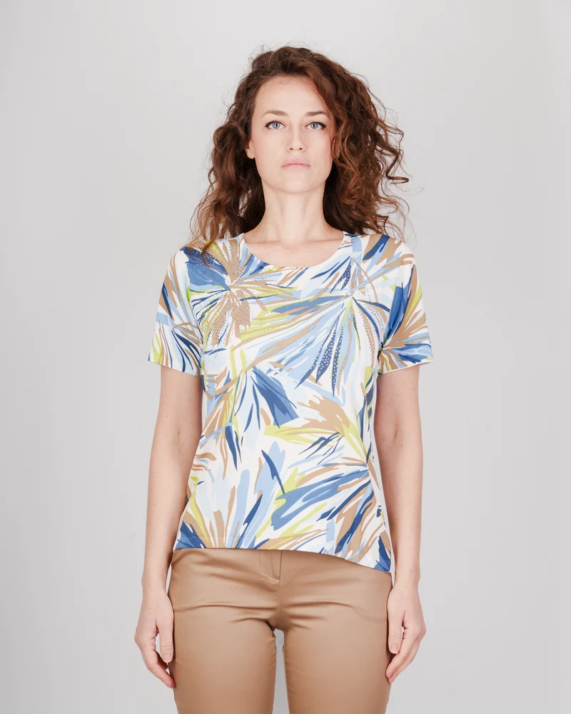 Maglia in viscosa fantasi L828