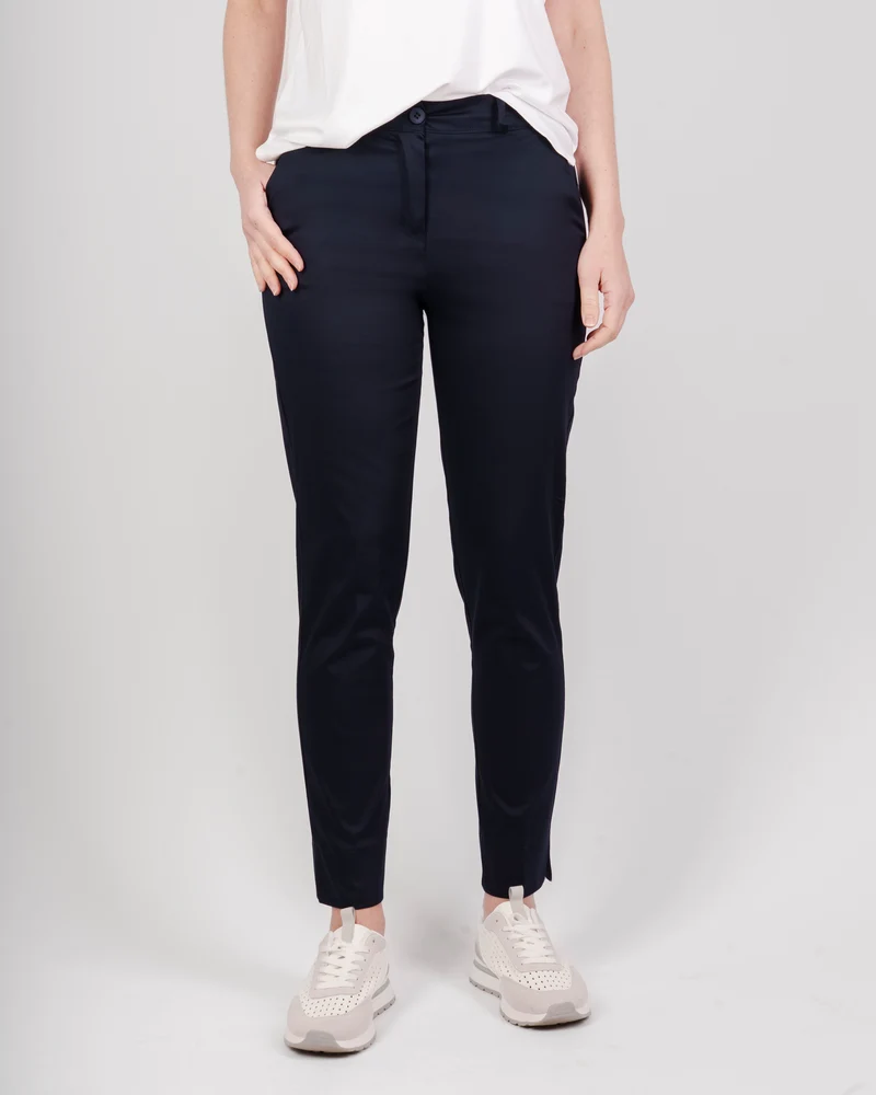 Pantalone rasatello di cotone elastic vita 1019/31