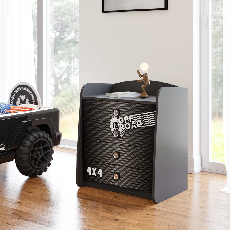Off Road Cassettiera Cameretta Bambini