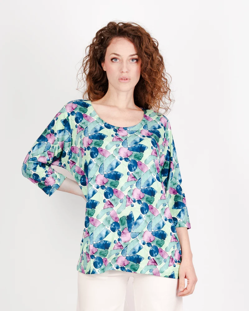 Maglia manica 3/4 viscosa OVER 5305