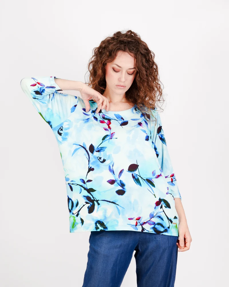 Maglia manica 3/4 viscosa OVER 0152