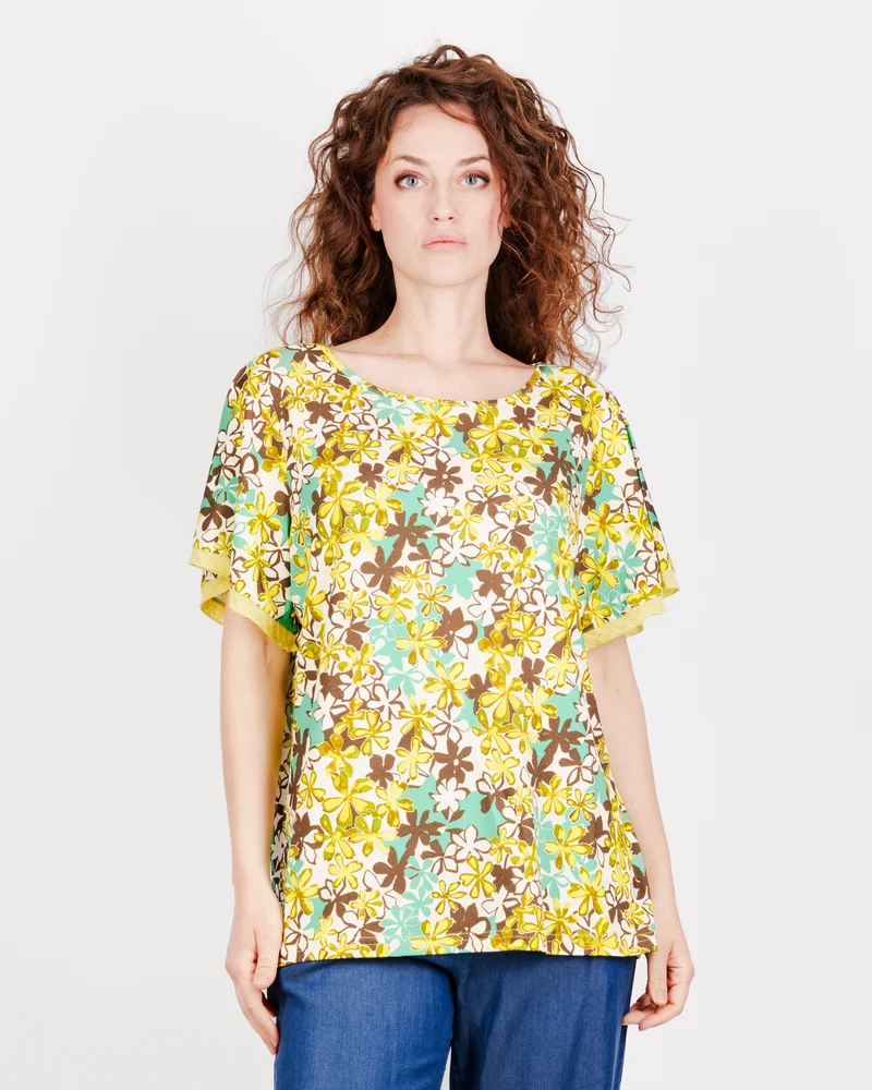 Maglia M/M stampa fiori S-529