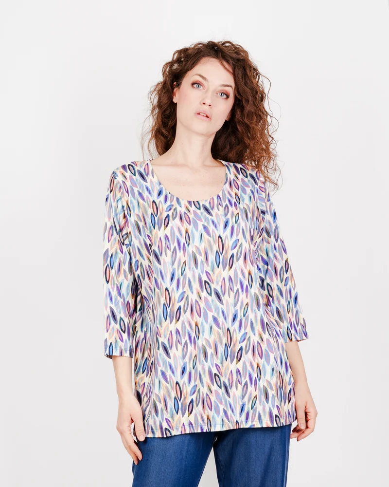 Maglia manica 3/4 in viscosa OVER 1720