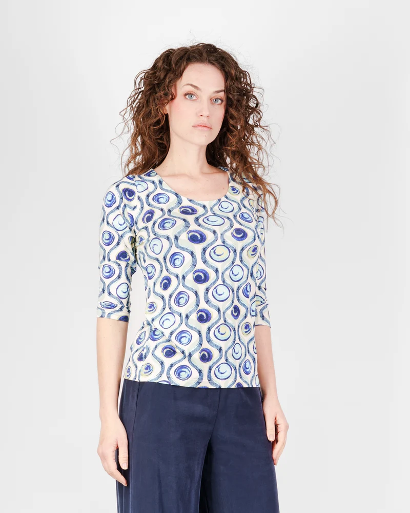 Maglia manica 3/4 scollo lunetta 172030