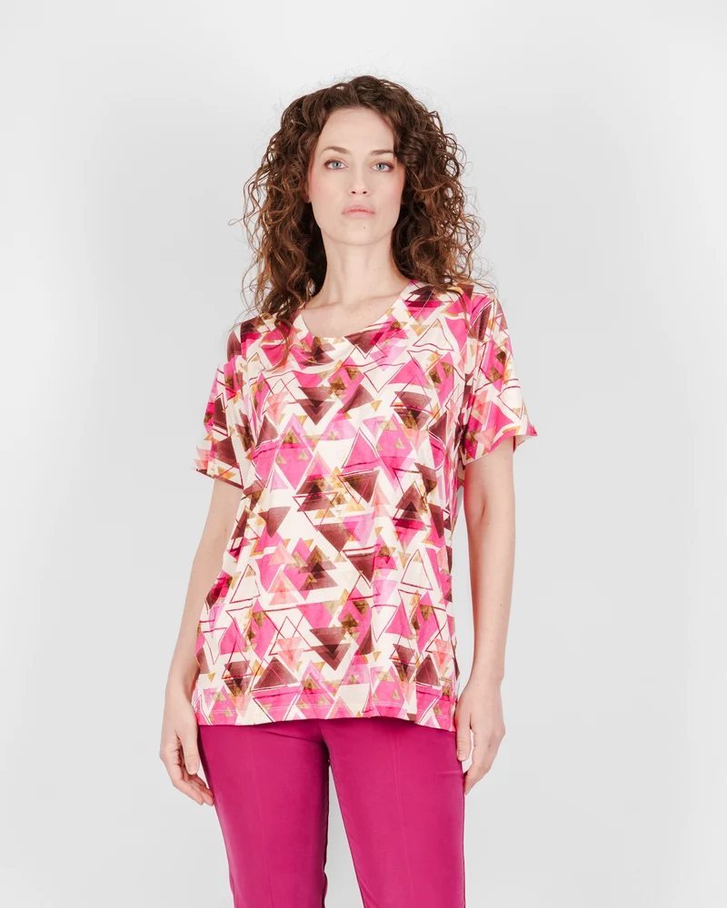Maglia in viscosa fantasia OVER MM