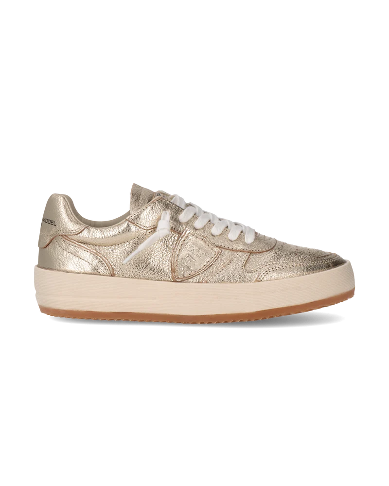 Sneakers Nice Tennis Women, Gold