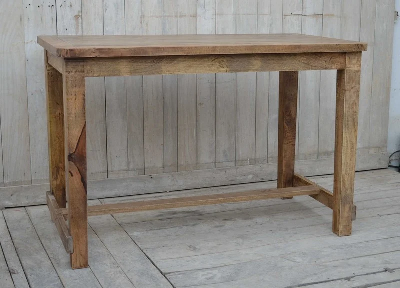 Tavolo bar bancone industrial legno cm 152x81x100h