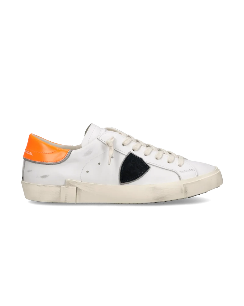 Sneakers Prsx Men, White Orange