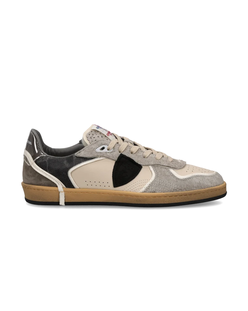 Sneakers Pgal Men, Milk Beige Anthracite Grey