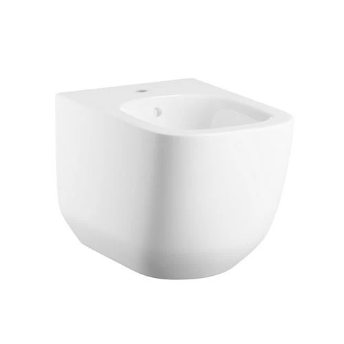 Bidet sospeso primula er. rubinetto bianco lucido