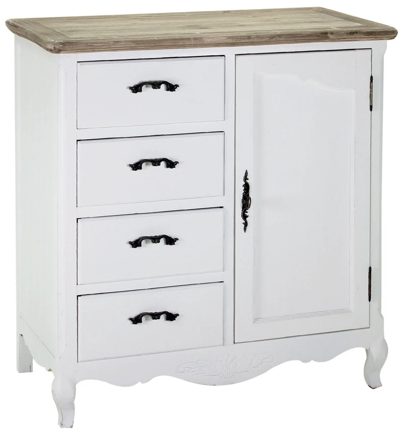 Mobile 1 Anta 4 Cassetti in Legno Country