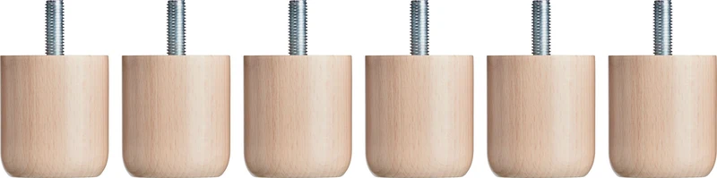 OPUS II Fuss 2 rund, 6x Set