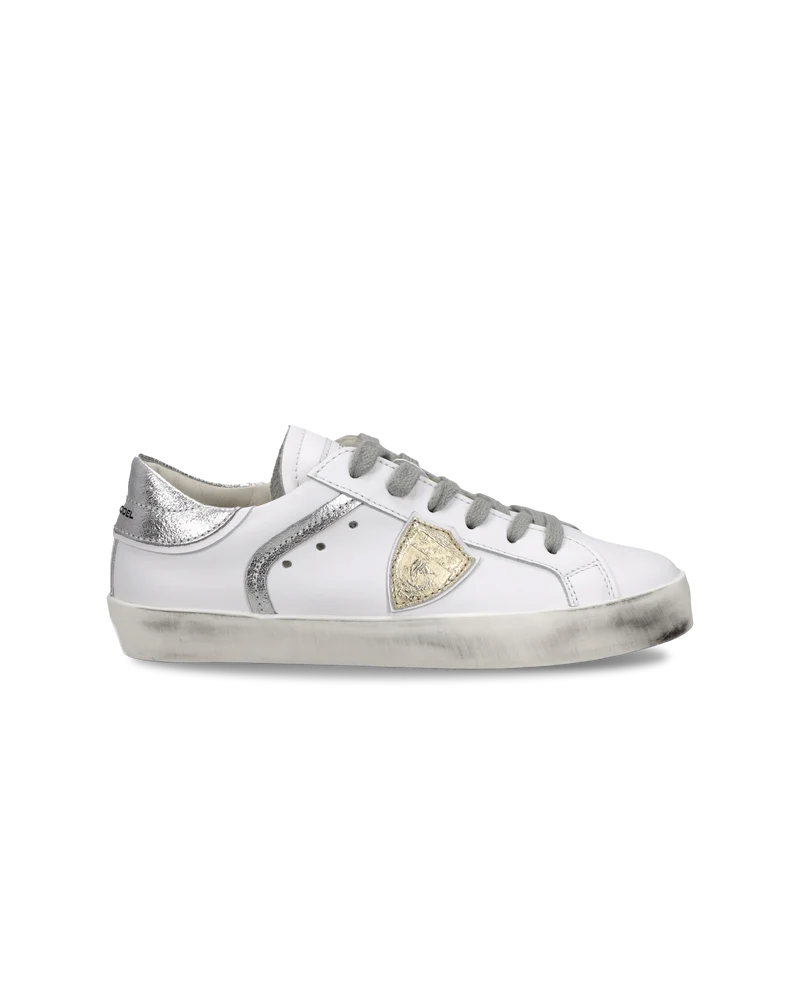 Sneaker Prsx Kids, White Silver