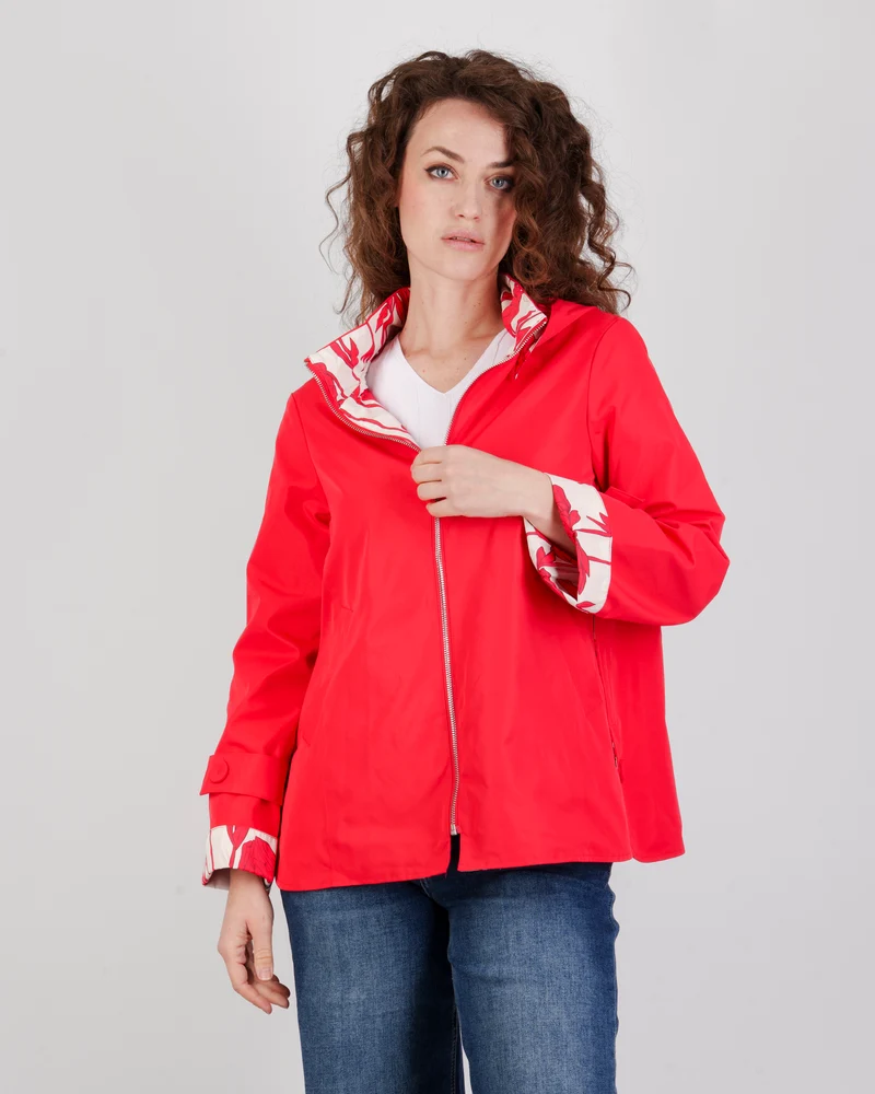 Giubbino reversibile zip e cappuccio FABIOLA