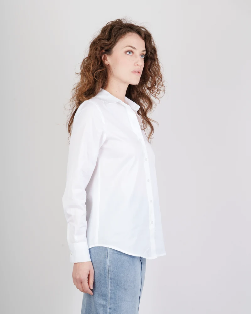 Camicia in piquet di cotone 593730