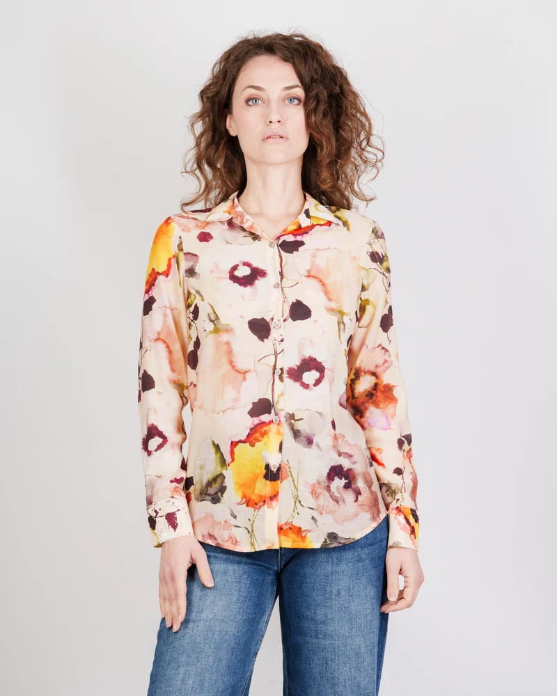 Camicia fantasia fiori 600821