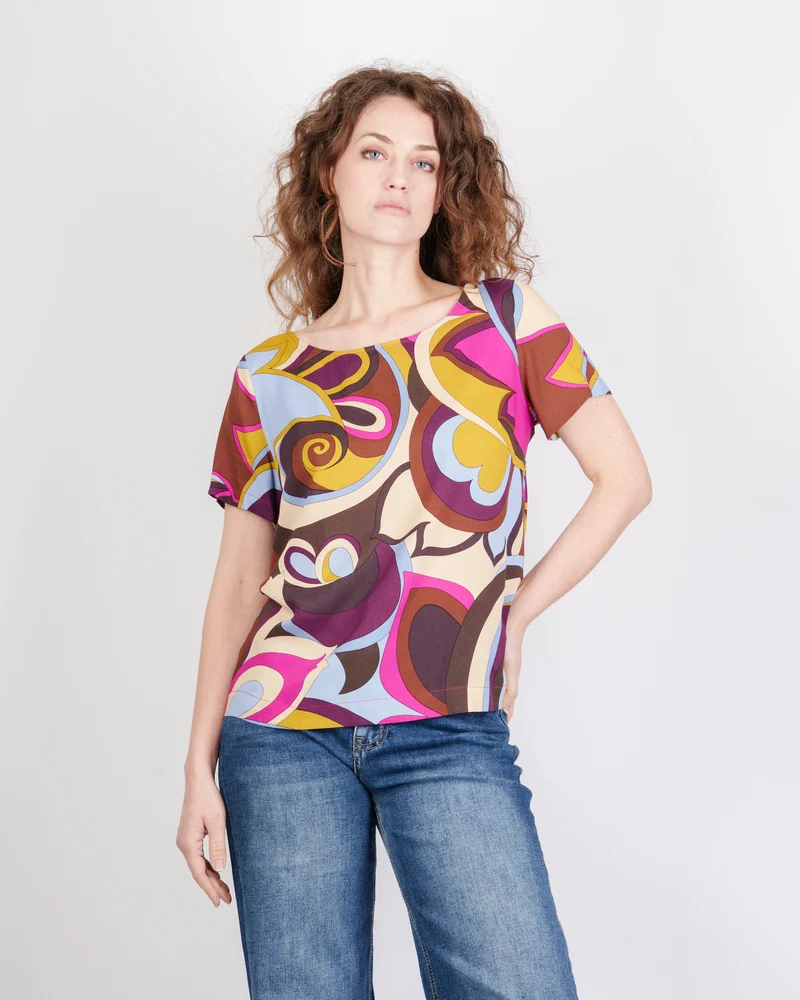 Casacca M/M in viscosa fantasia MYFAIR