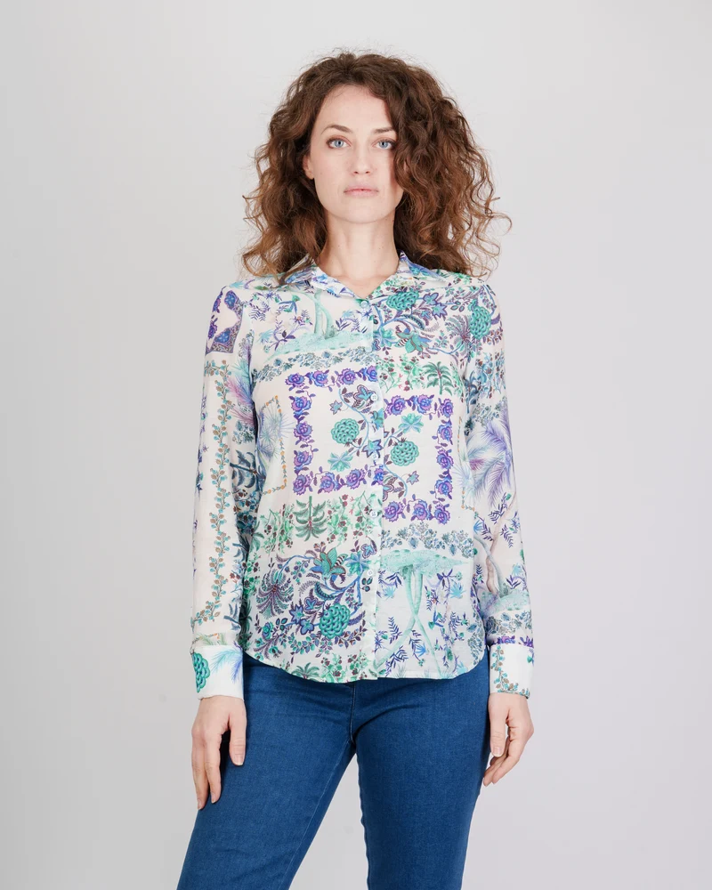Camicia fantasia floreale 600820