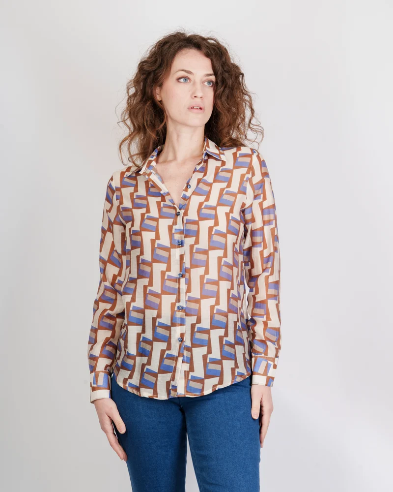 Camicia fantasia geometrica 600804