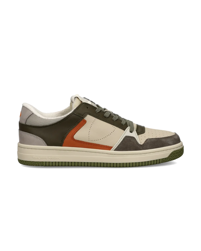 Sneakers La Grande Tennis Men, Military Green Beige
