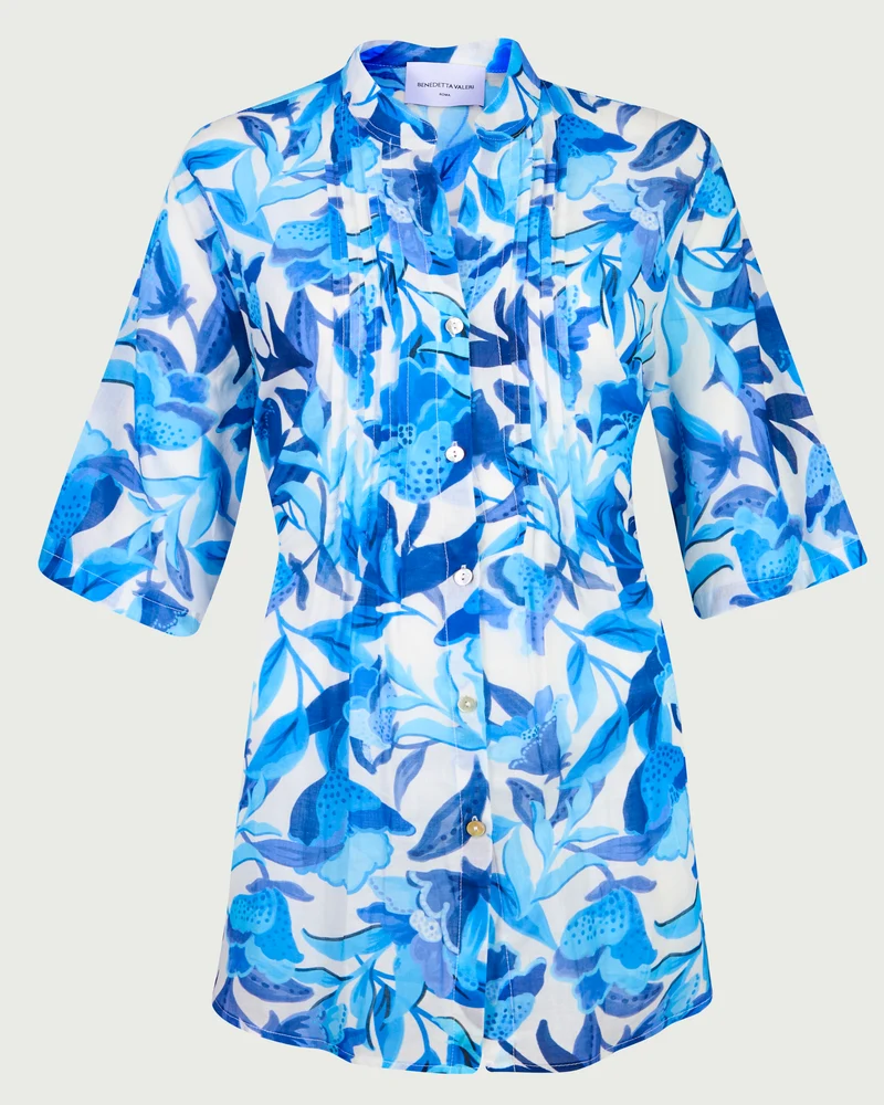 Camicia coreana piegoline mussola 552624