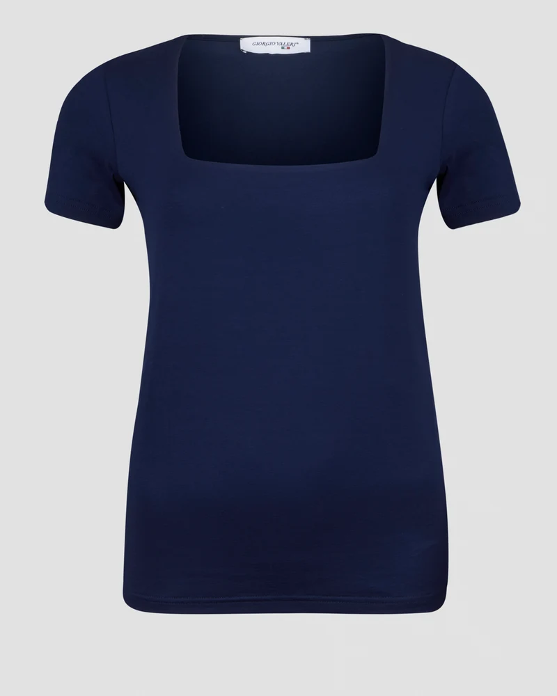 Maglia in viscosa scollo quadro C400