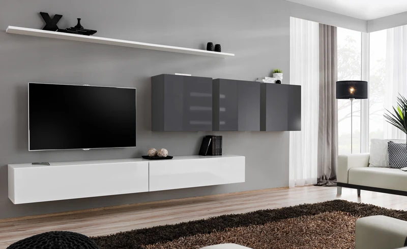 Vital - Parete attrezzata soggiorno sospesa design moderno - vari colori