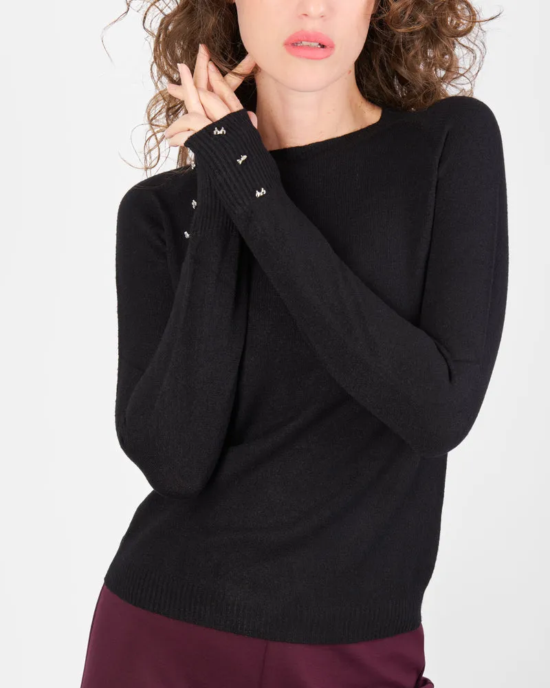 Maglia giro fiocchi gioiello polsini PA4122