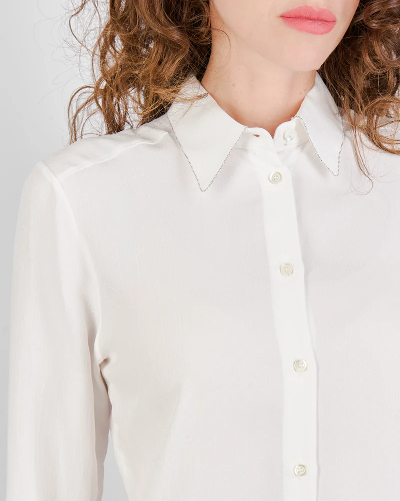 Camicia elegante profili collo 25600
