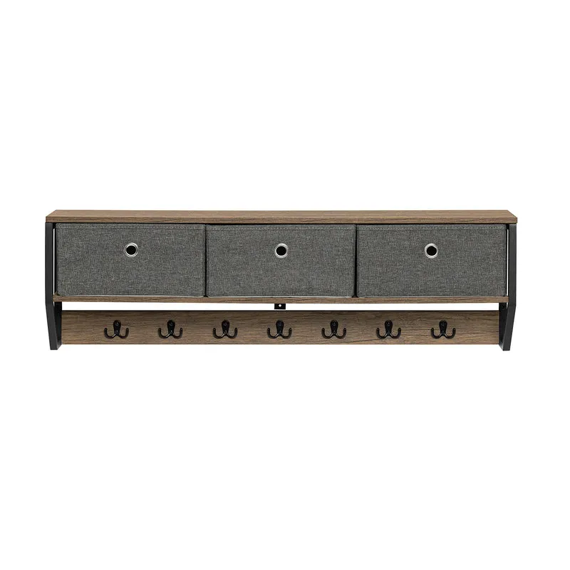 SoBuy Appendiabiti pensile da parete 100x20x30cm FHK26-N