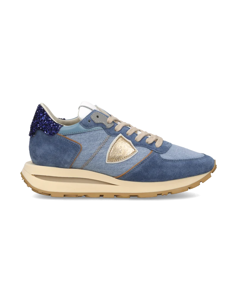 Sneakers Tropez Haute Women, Blue Denim