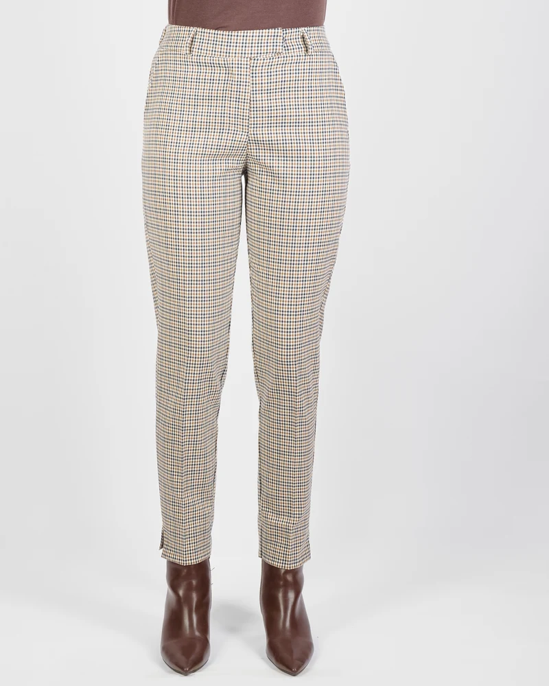 Pantalone microquadro elastico dietro H121/44
