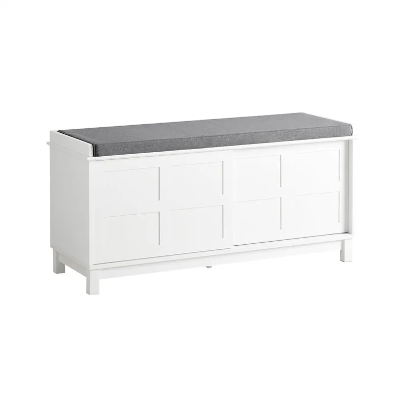SoBuy Panca scarpiera con ante scorrevoli 114x40x53cm FSR86-W