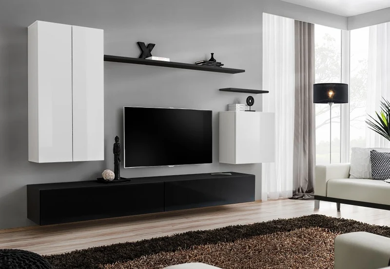 Elit - Parete per soggiorno attrezzata design moderno - vari colori