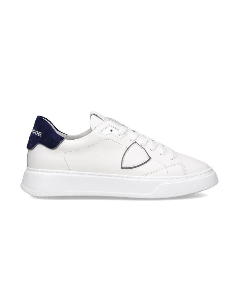 Sneakers Temple Tennis Men, White Blue