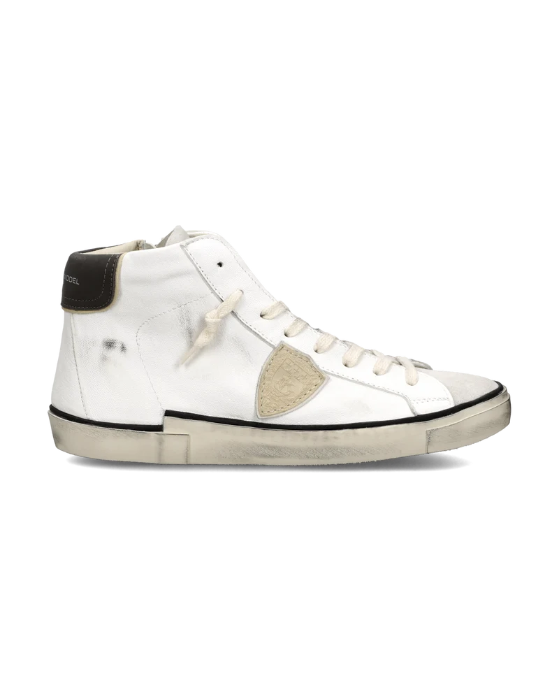 Sneakers Prsx Tennis Men, White Beige