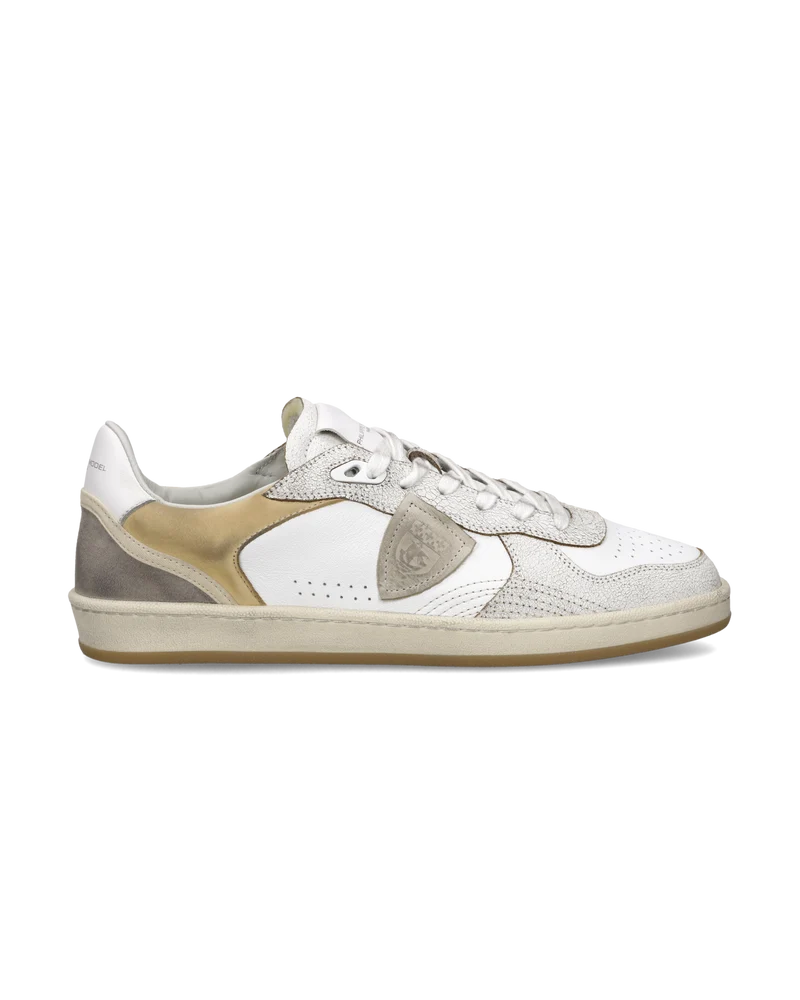 Sneakers Pgal Men, White Beige