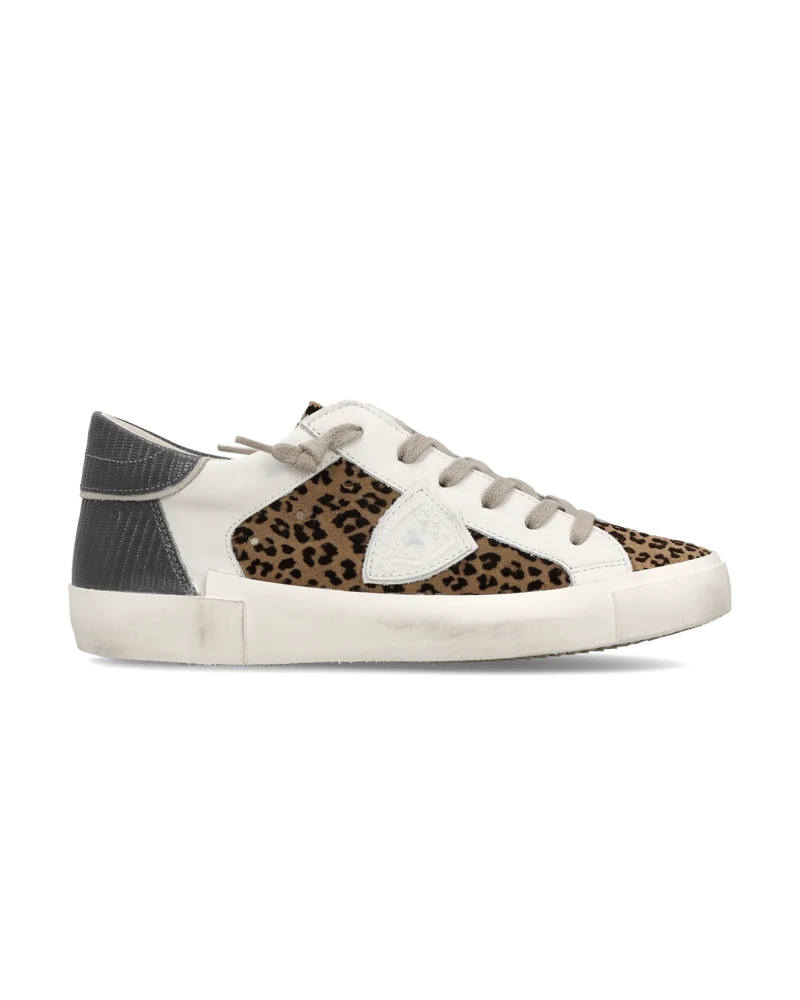 Sneakers Prsx Women, White Grey Animal-Print