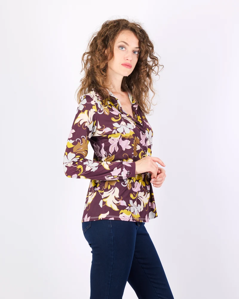 Camicia in jersey fantasia PORTLAND