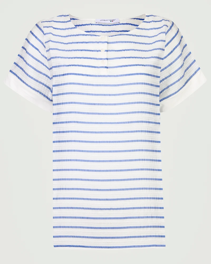 Blusa bottoni righe SIL133