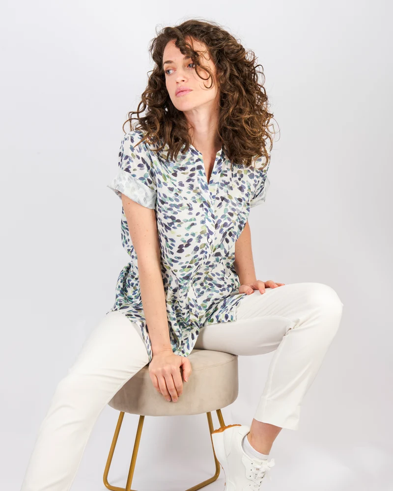 Camicia coreana lino e cotone 25-20M